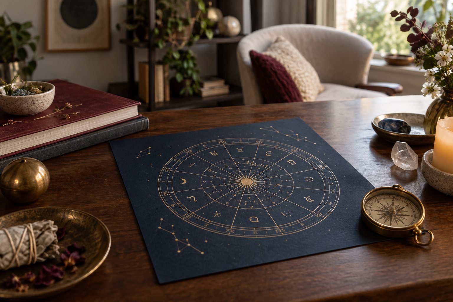 Composição simbólica para Mapa Astral